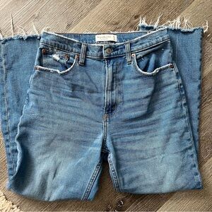 Abercrombie Ankle Straight Ultra High Rise